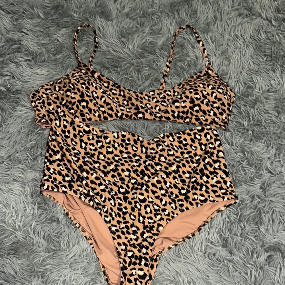 Aerie Animal Print High-Waisted Bikini